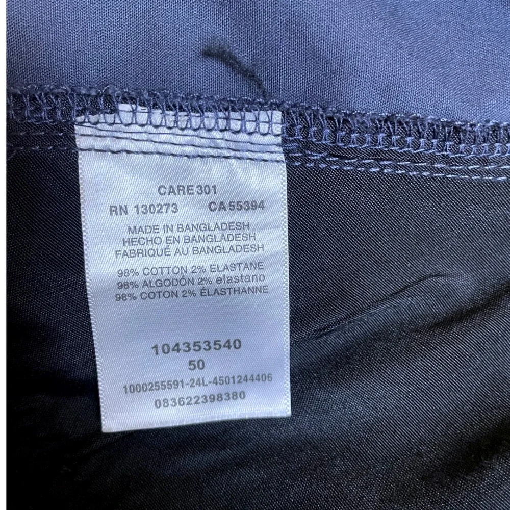 Lee Extreme Motion Mens Navy Straight Fit Shorts‎ Big and Tall Size 50 x 10 Flex